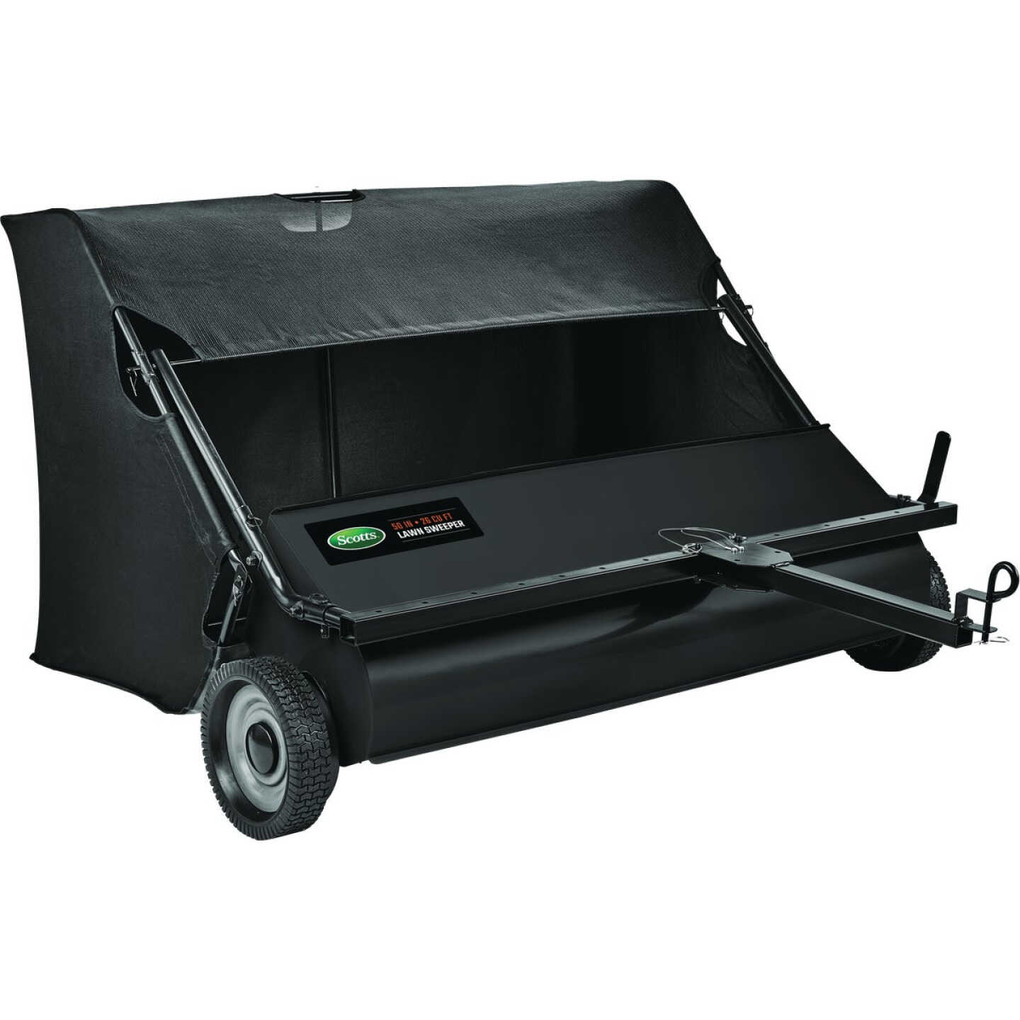 Scotts 50 In. 26 Cu. Ft. Tow-Behind Lawn Sweeper Image 1