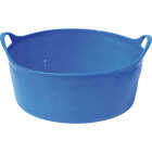 Tuff Stuff 4 Gal. Sky Blue Short Plastic Flex Tub Image 1