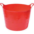 Tuff Stuff 7 Gal. Red Plastic Flex Tub Image 1