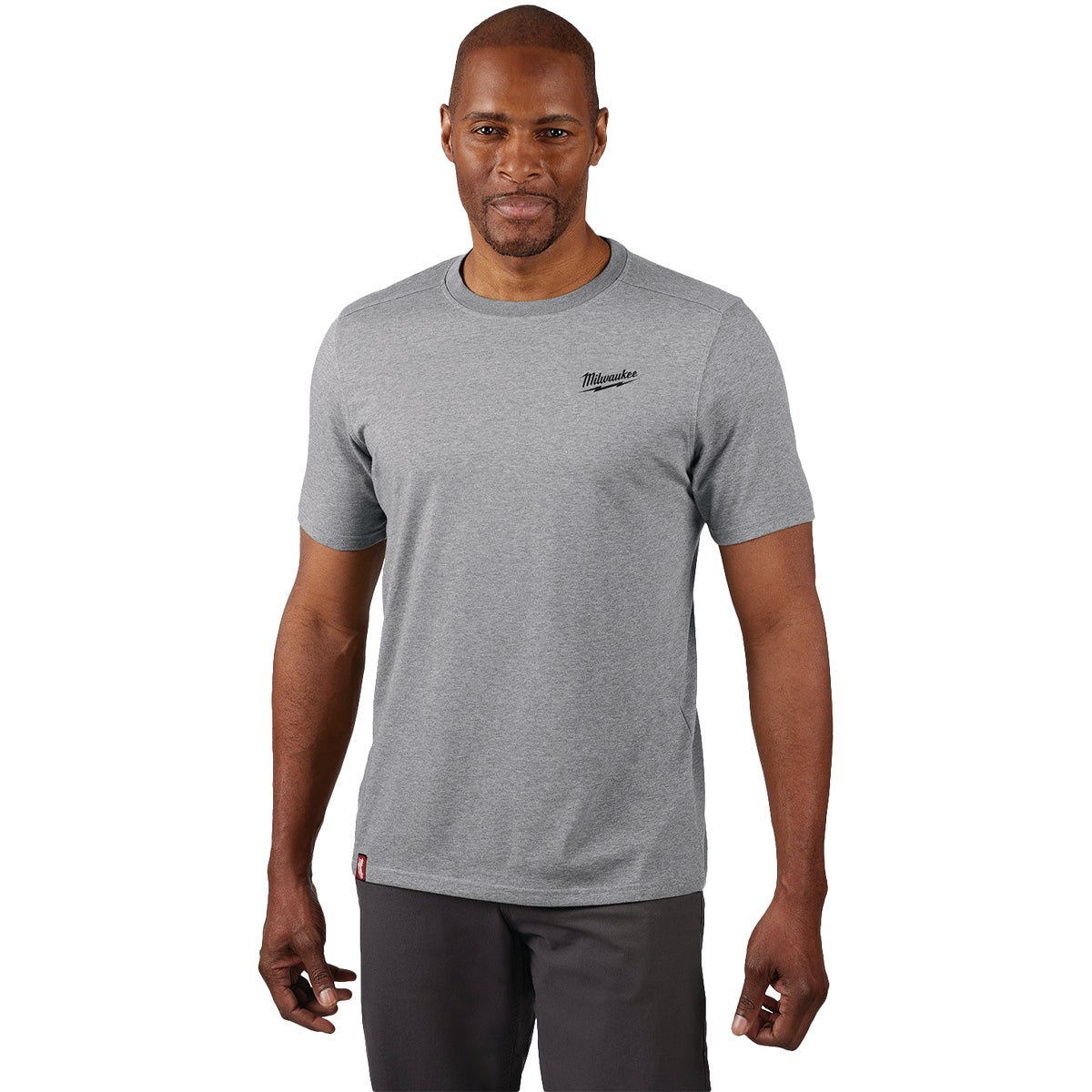 Milwaukee FREEFLEX Men's Medium Gray Hybrid Short Sleeve Work Shirt Image 1