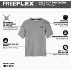 Milwaukee FREEFLEX Men's Medium Gray Hybrid Short Sleeve Work Shirt Image 2
