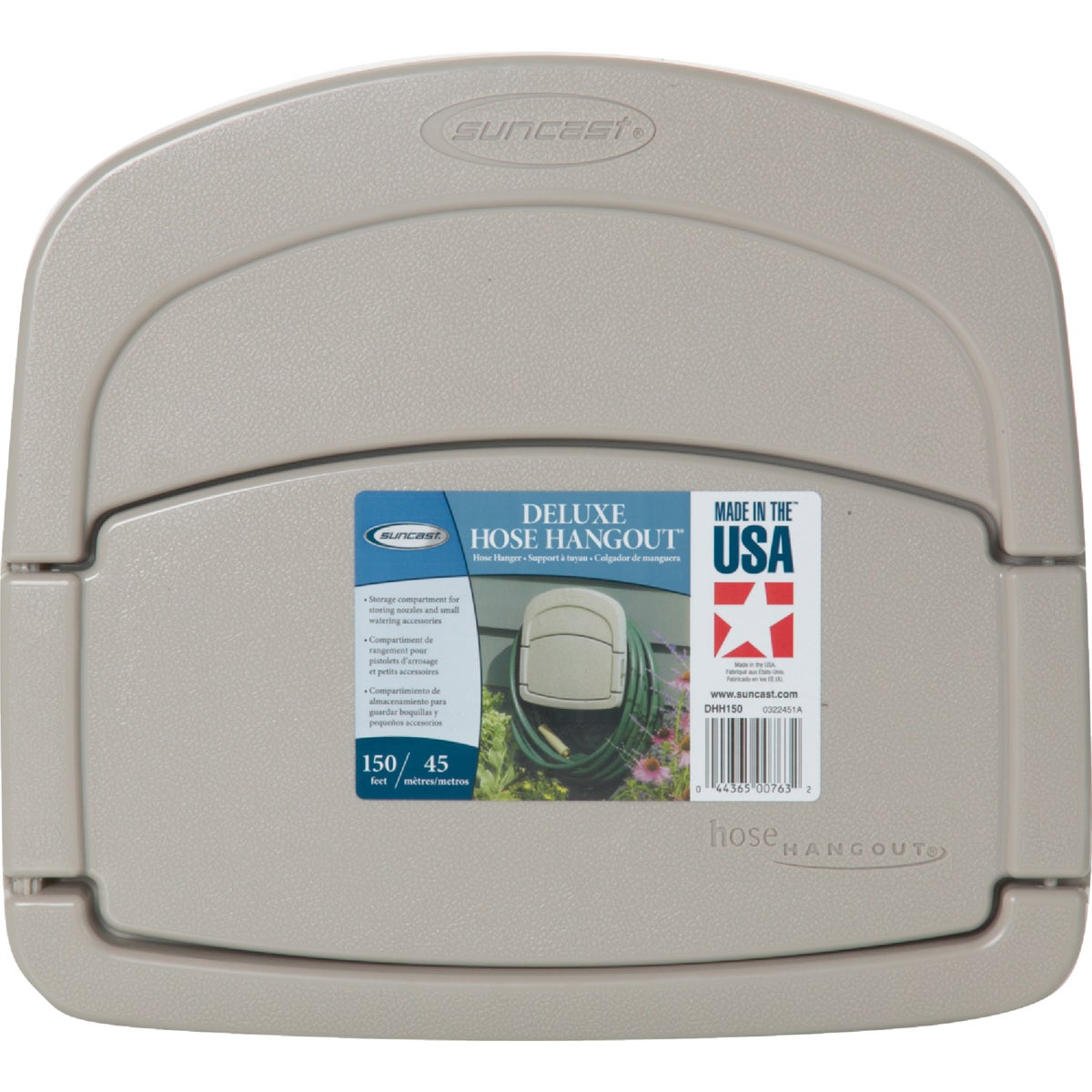 Suncast HangOut 150 Ft. Deluxe Wall Mount Hose Hanger Image 3