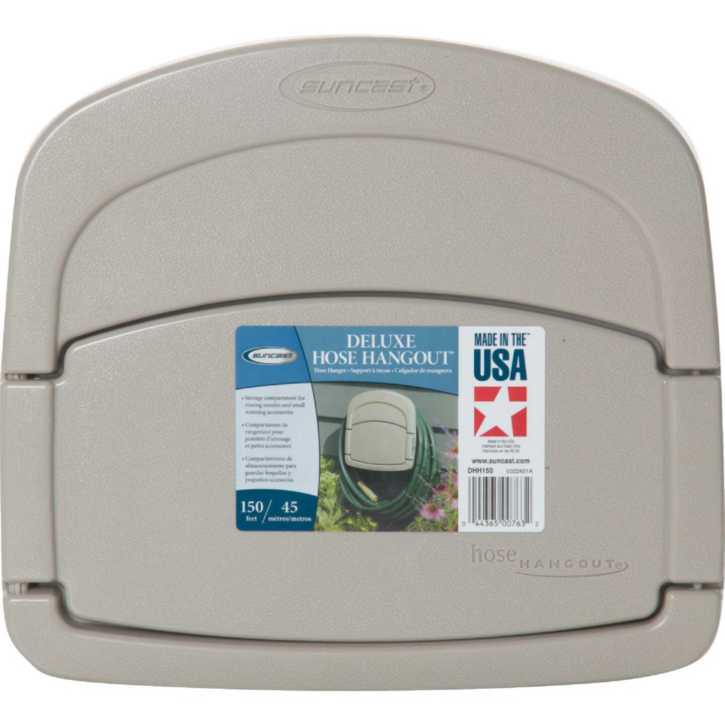 Suncast HangOut 150 Ft. Deluxe Wall Mount Hose Hanger Image 3