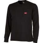 Milwaukee GridIron Large Black Long Sleeve Heavy-Duty Pocket T-Shirt Image 1