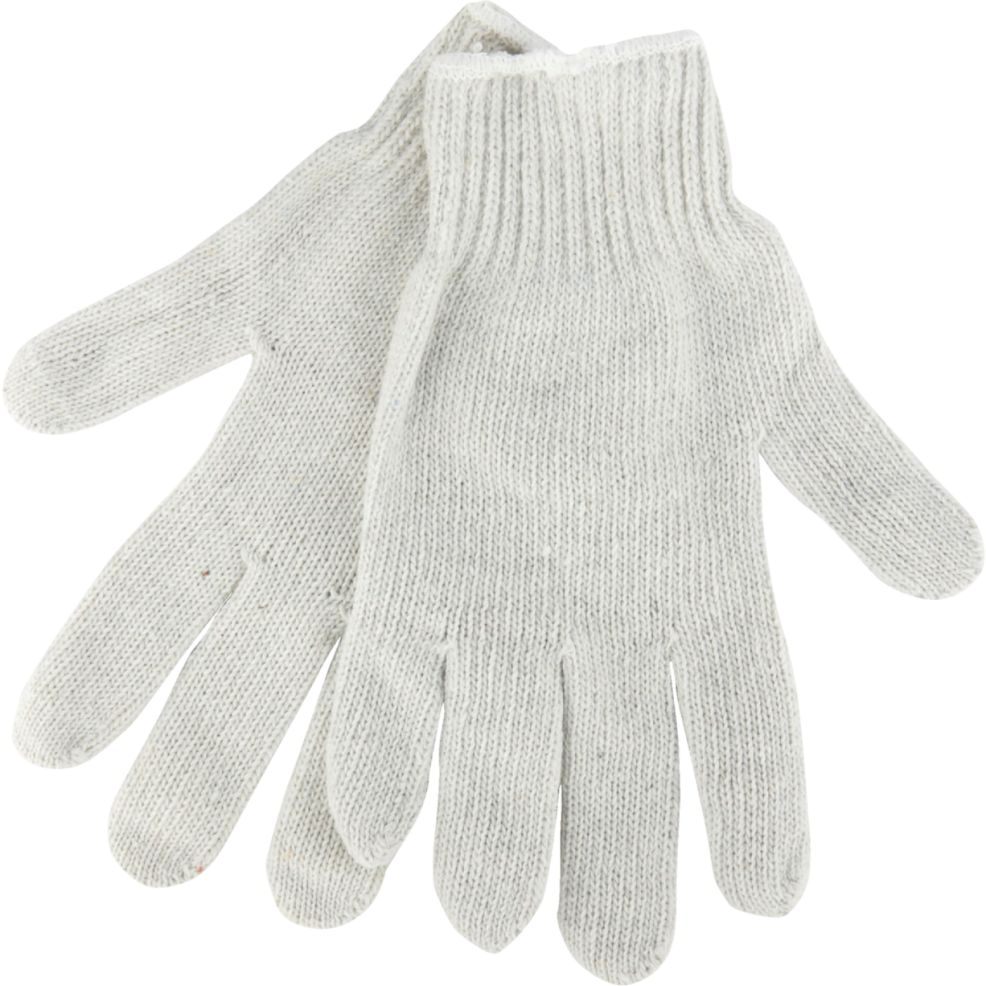 Do it Men's Medium Reversible Knit Polyester Mason Glove, White Image 1