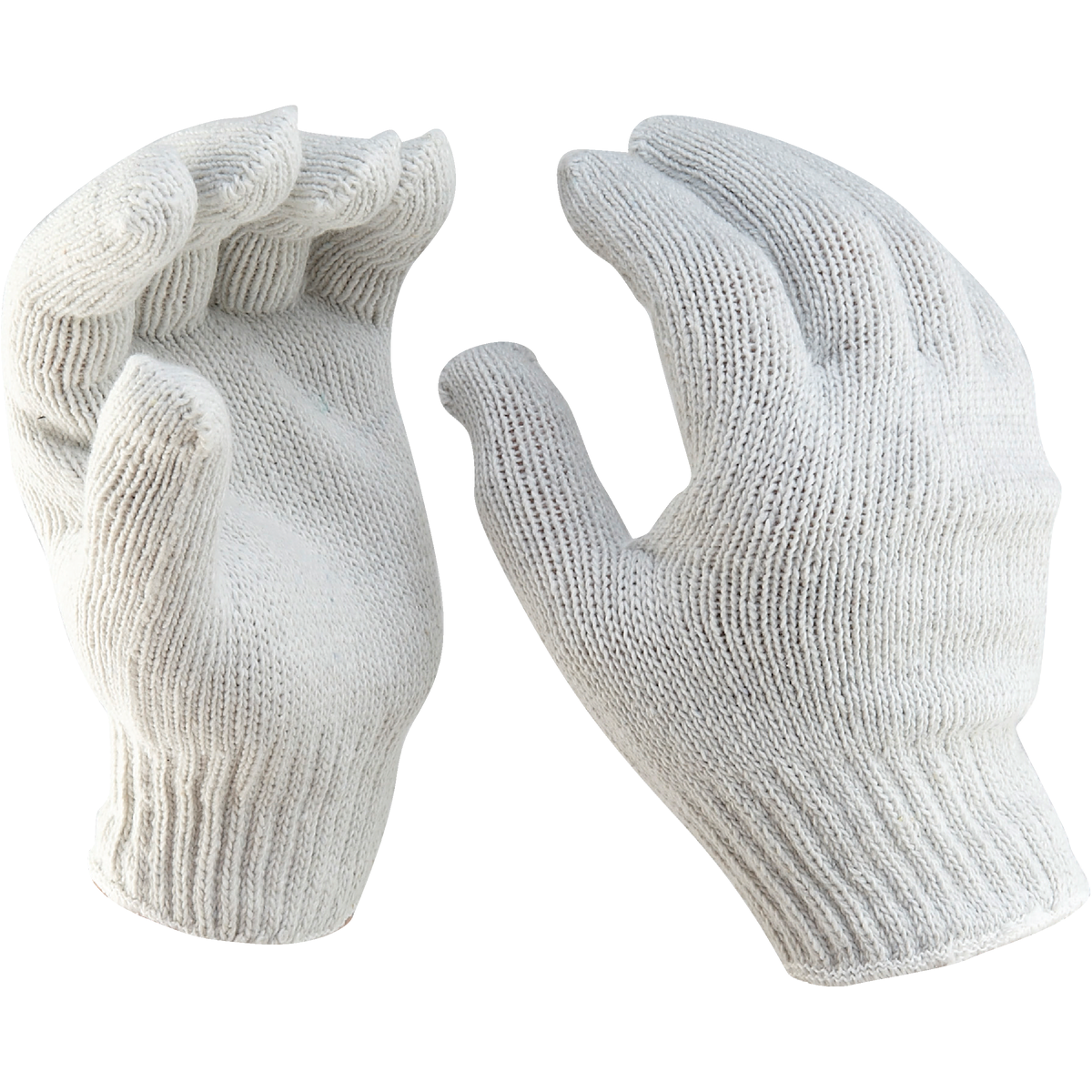 Do it Men's Medium Reversible Knit Polyester Mason Glove, White Image 3