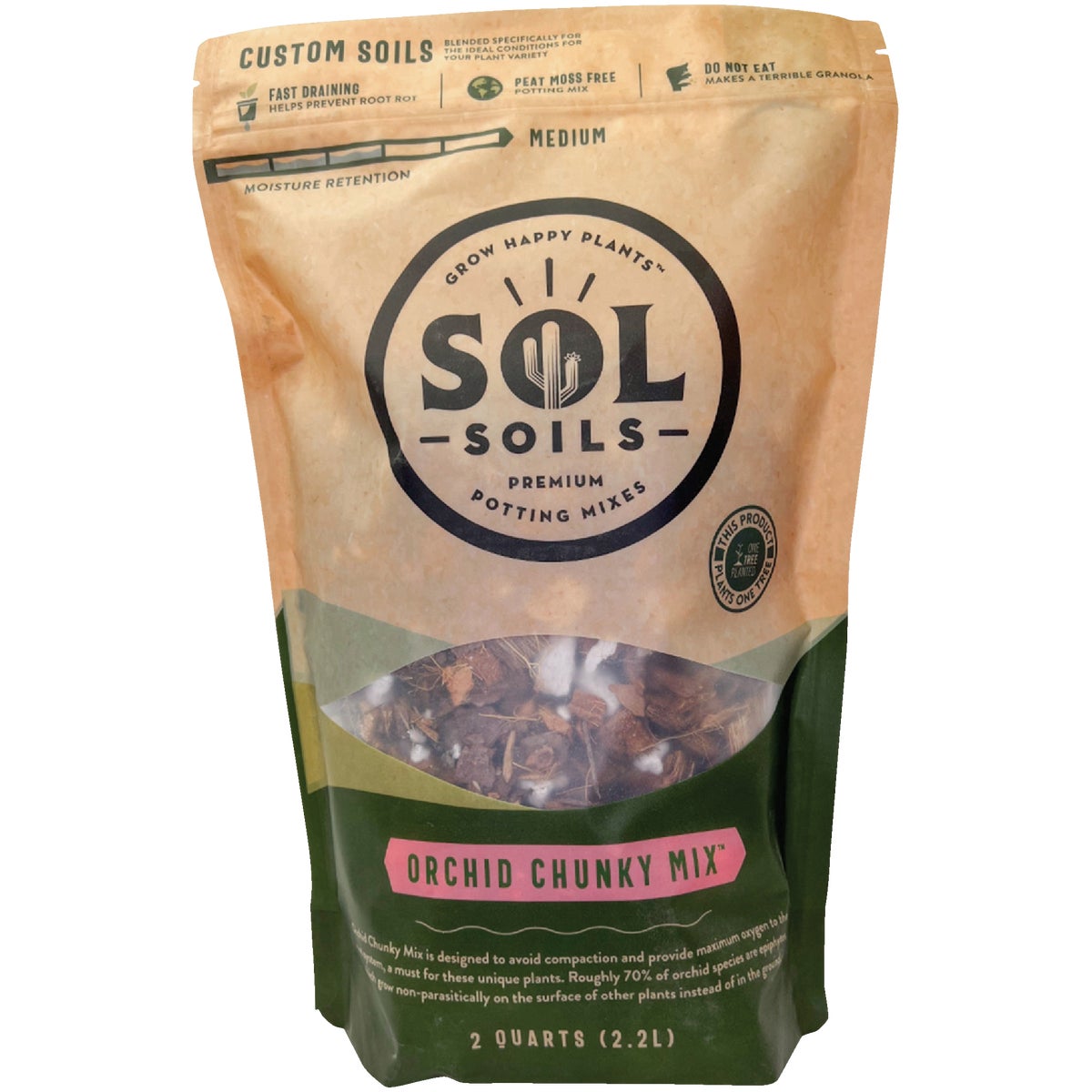 Sol Soils 2 Qt. Orchid Chunky Mix