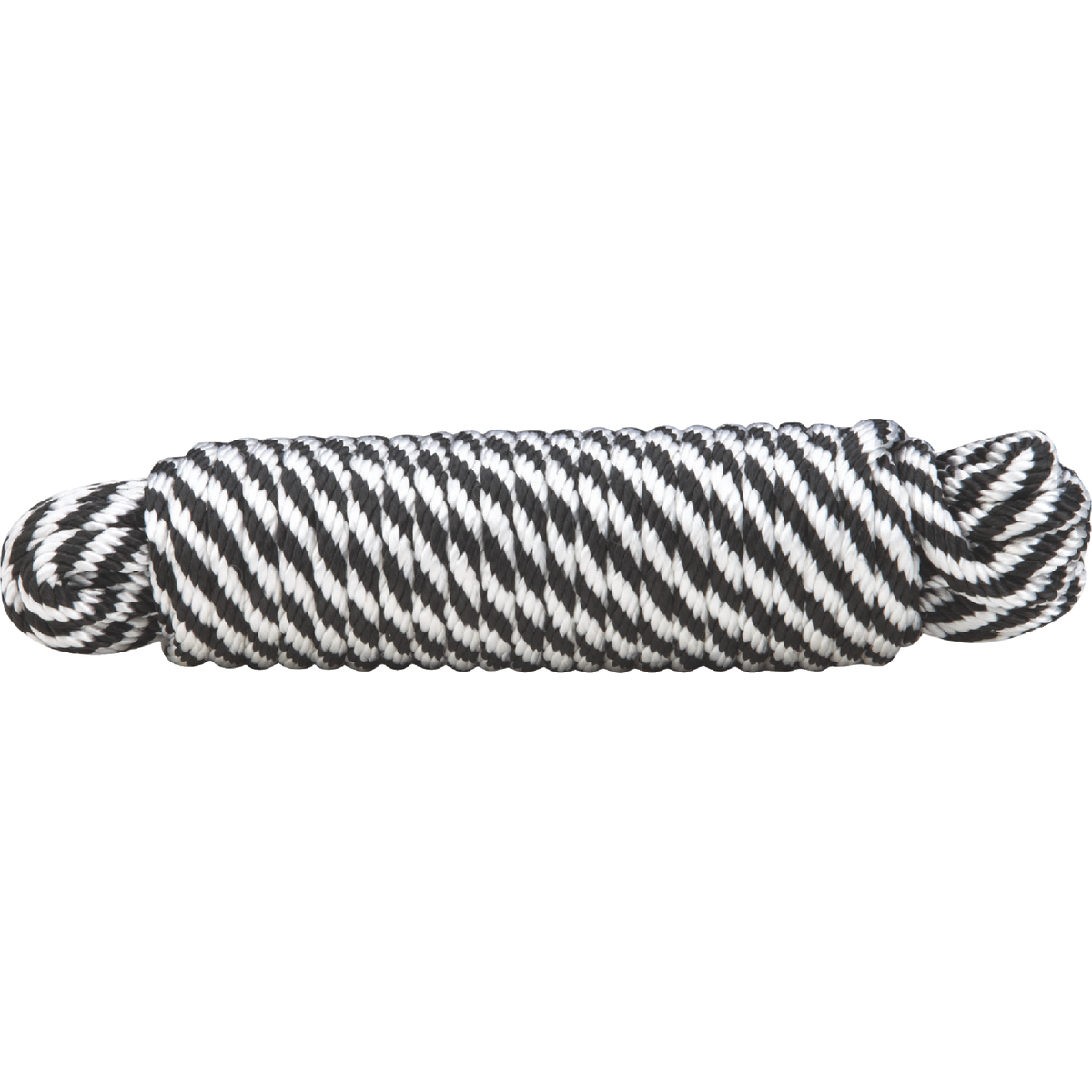 Do it Best 3/8 In. x 50 Ft. Black & White Derby Polypropylene Packaged Rope Image 1