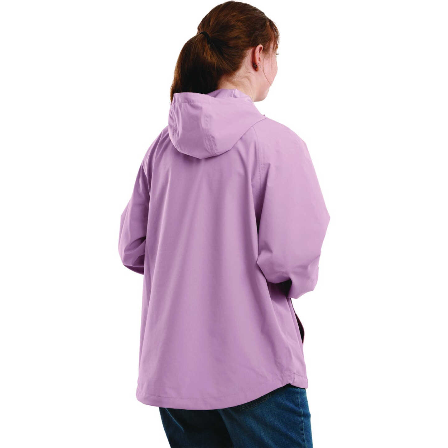 Berne Weather Warrior Women's Large Elderberry Packable Rain Jacket Image 2