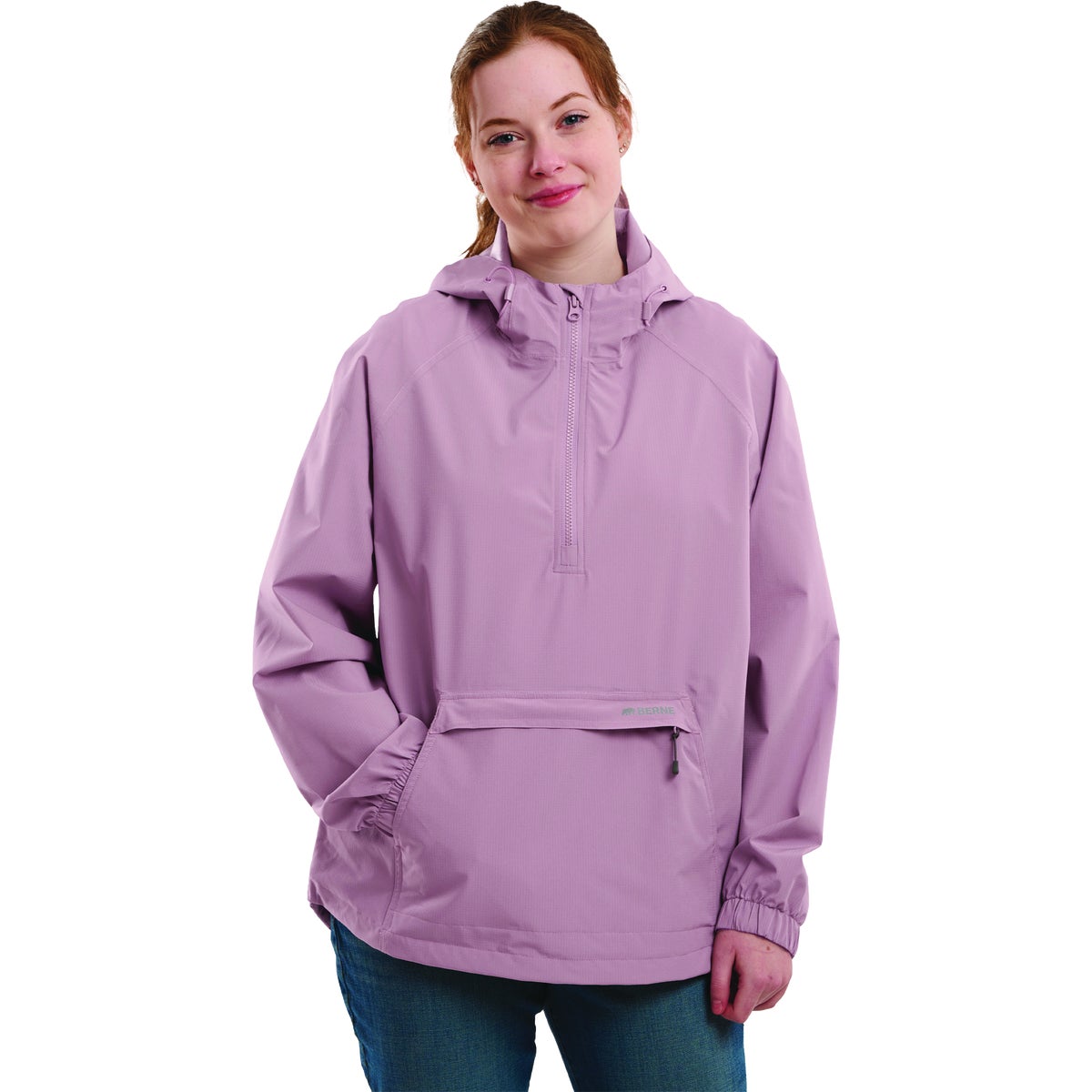 Berne Weather Warrior Women's Large Elderberry Packable Rain Jacket