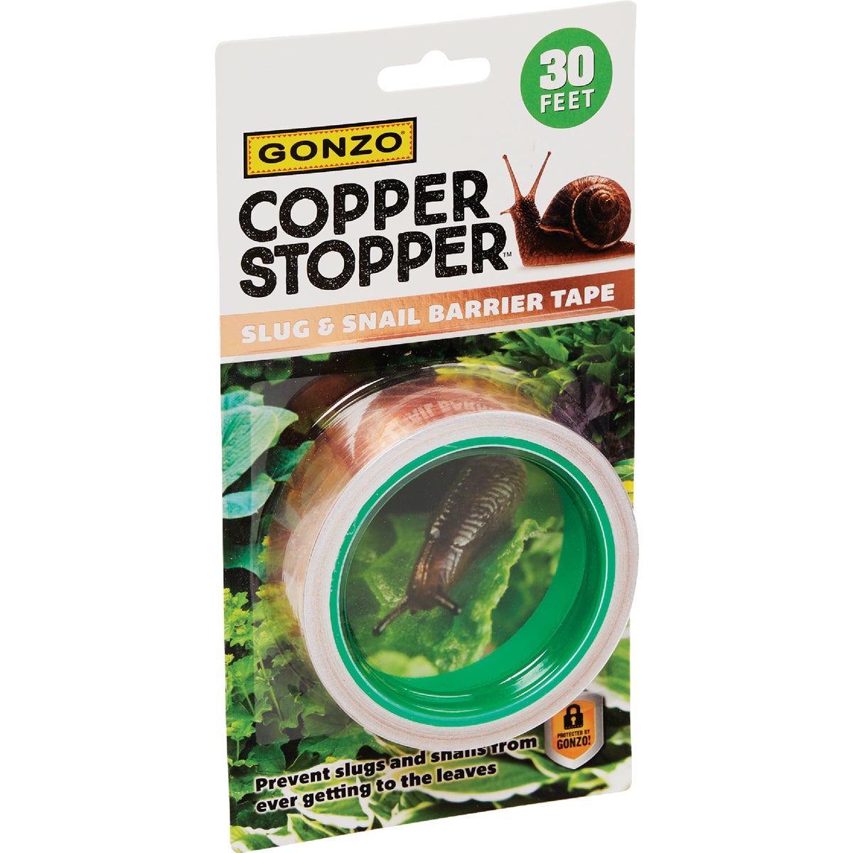 Gonzo Copper Stopper 1.75 In. x 30 Ft. Slug & Snail Copper Tape