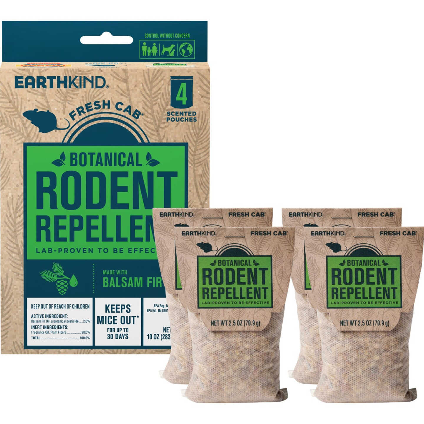 EarthKind Fresh Cab 2.5 Oz. Granular Botanical Rodent Repellent (4-Pack) Image 1