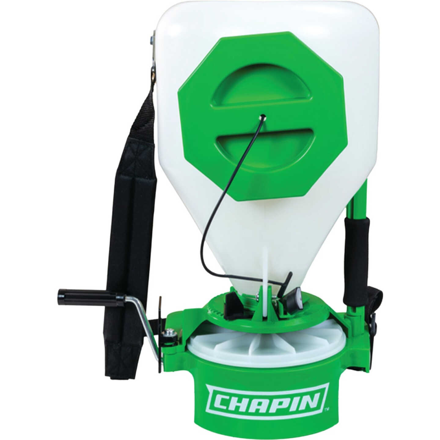 Chapin Portable Broadcast Fertilizer Chest-Mount Spreader with Easy-Fill Hopper Image 1