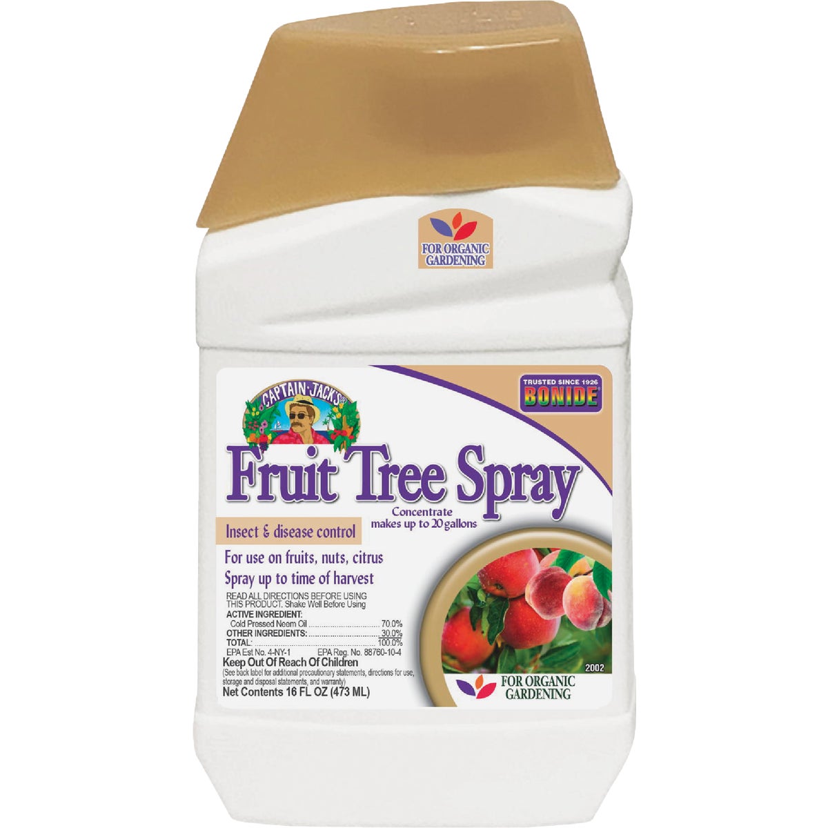 Bonide Captain Jack's Fruit Tree Spray, 16 oz Concentrate, Insect & Disease Control Image 1