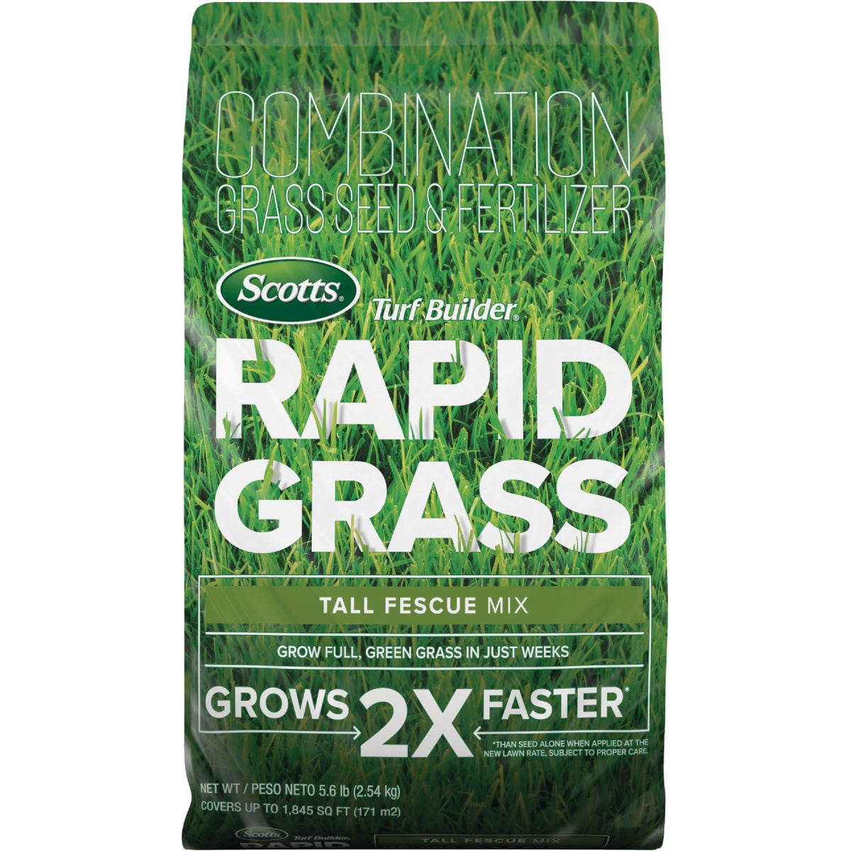 Scotts Turf Builder Rapid Grass 16 Lb. 5280 Sq. Ft. Tall Fescue Mix Grass Seed & Fertilizer Combination Image 1