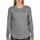 Milwaukee FREEFLEX Women's Small Gray Long Sleeve Hybrid T-Shirt Image 1