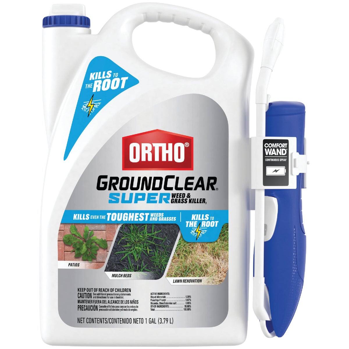 Ortho GroundClear Super 1 Gal. Weed & Grass Killer with Comfort Wand