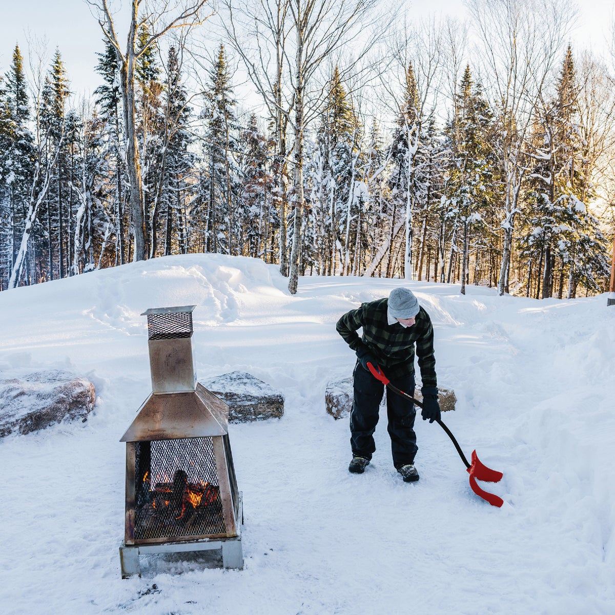 Garant 18 In. Poly Blade Snow Shovel with Ergo Handle Image 4