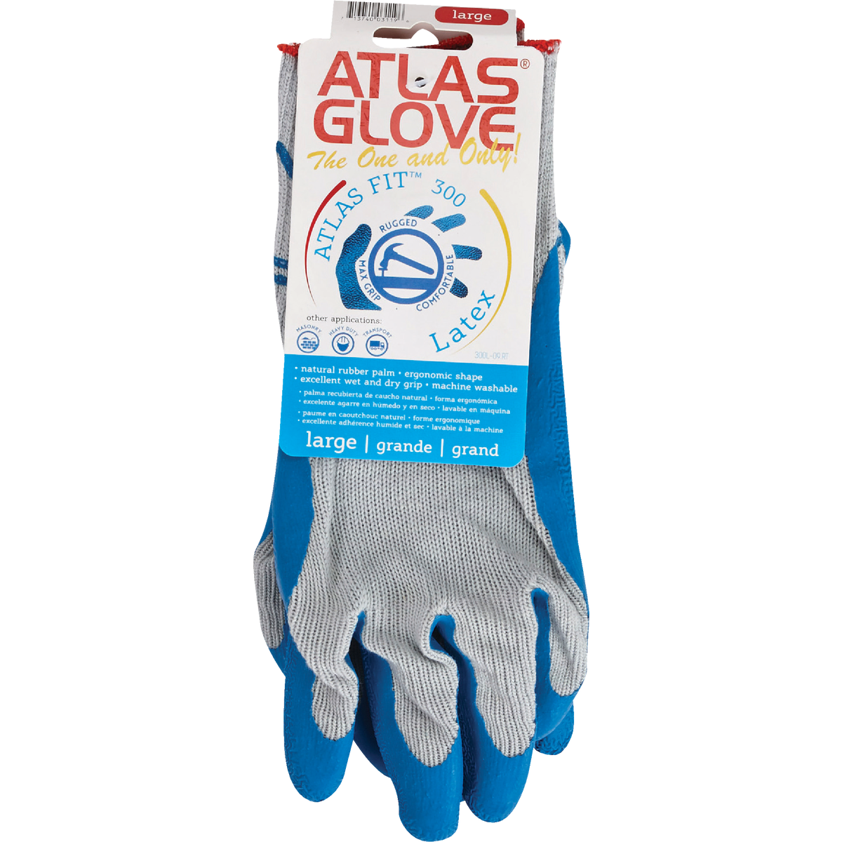 Showa Atlas Men's Large Rubber Coated Glove Image 2