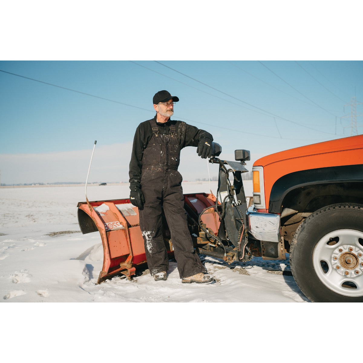 Berne Men's XL Black Heartland Insulated Washed Duck Bib Overalls Image 5