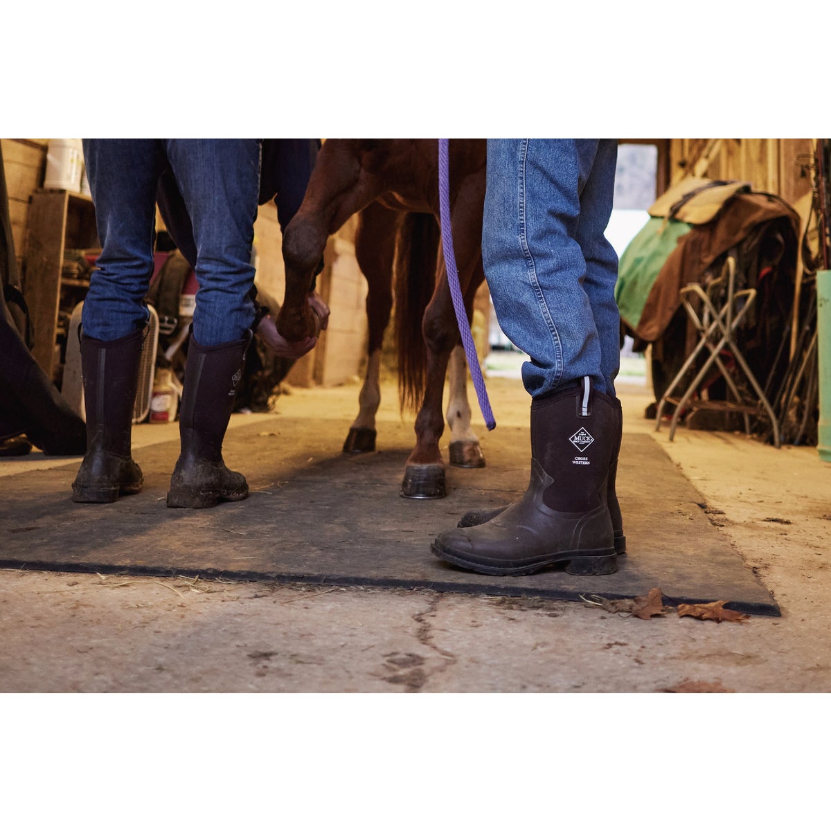 The Muck Boot Company Men's 13 Dark Brown Chore Western Mid Boot Image 2