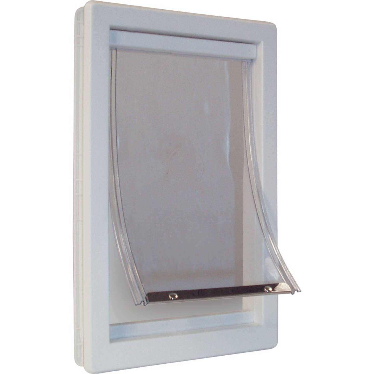 Ideal Pet 15 In. x 20 In. Super Large Plastic White Pet Door Image 1