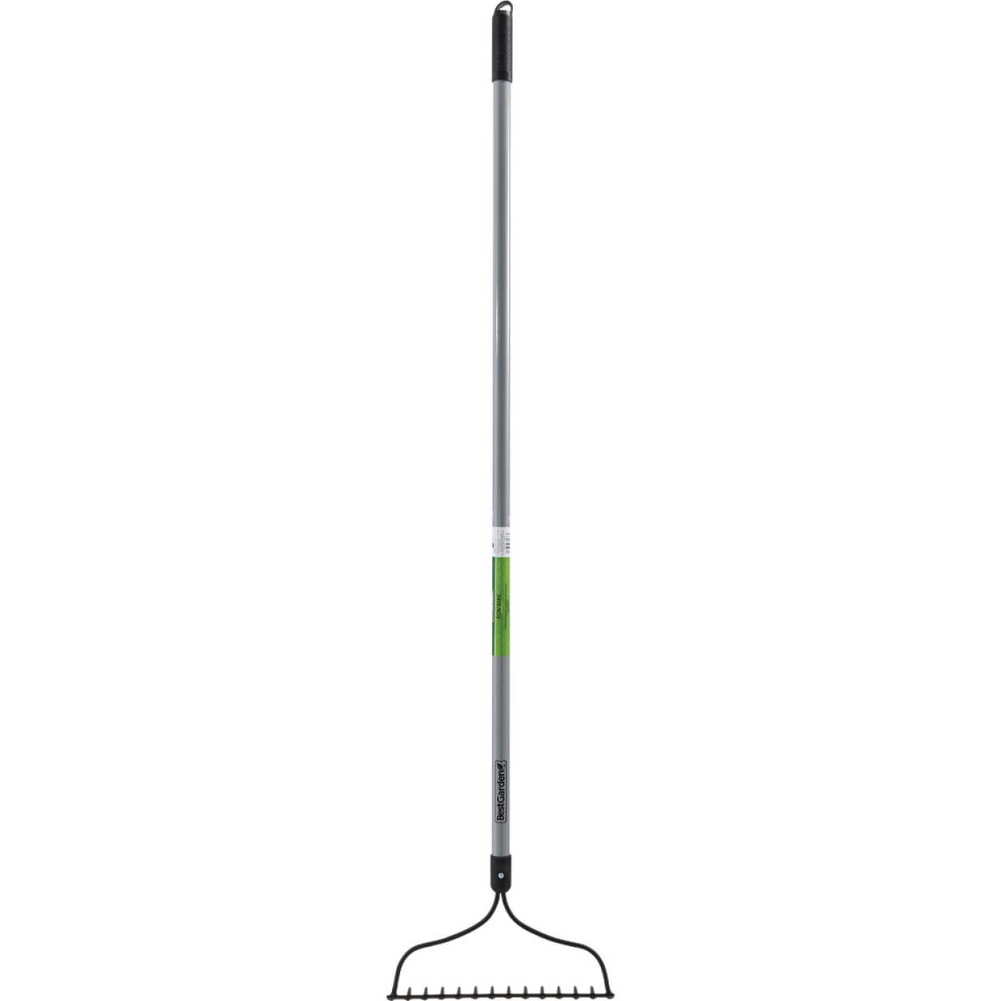 Best Garden 14 In. Steel Bow Garden Rake with Fiberglass Handle (14-Tine) Image 2