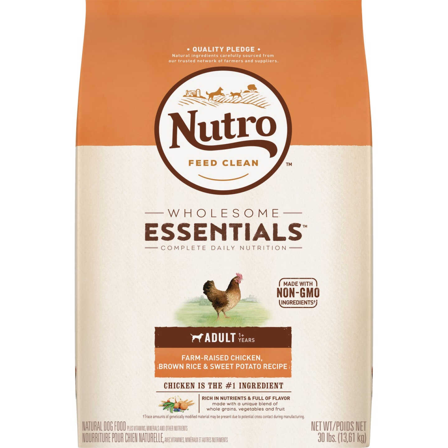 Nutro Wholesome Essentials 30 Lb. Chicken, Brown Rice, & Sweet Potato Adult Dry Dog Food Image 1