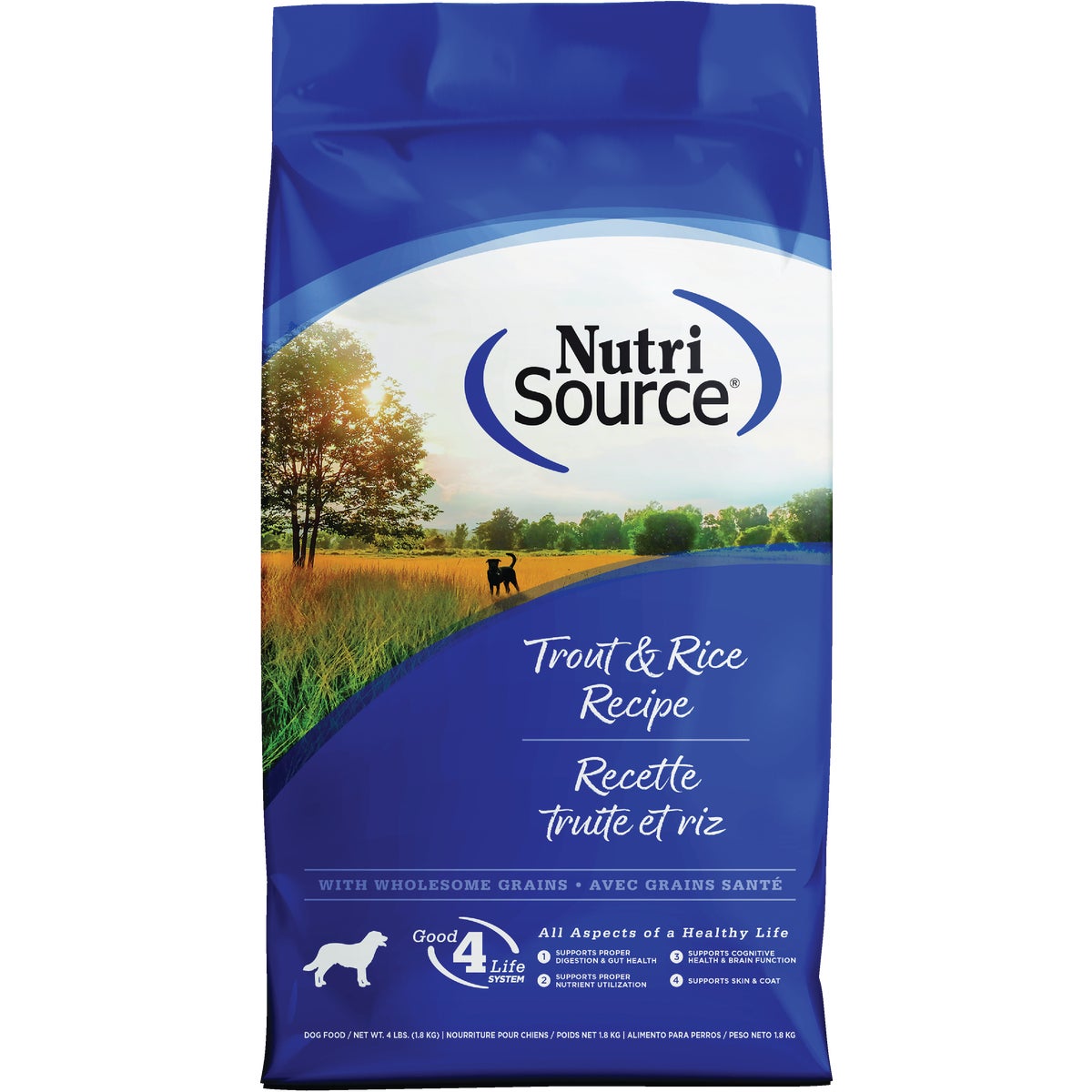 NutriSource 4 Lb. Trout & Rice Recipe Dog Food