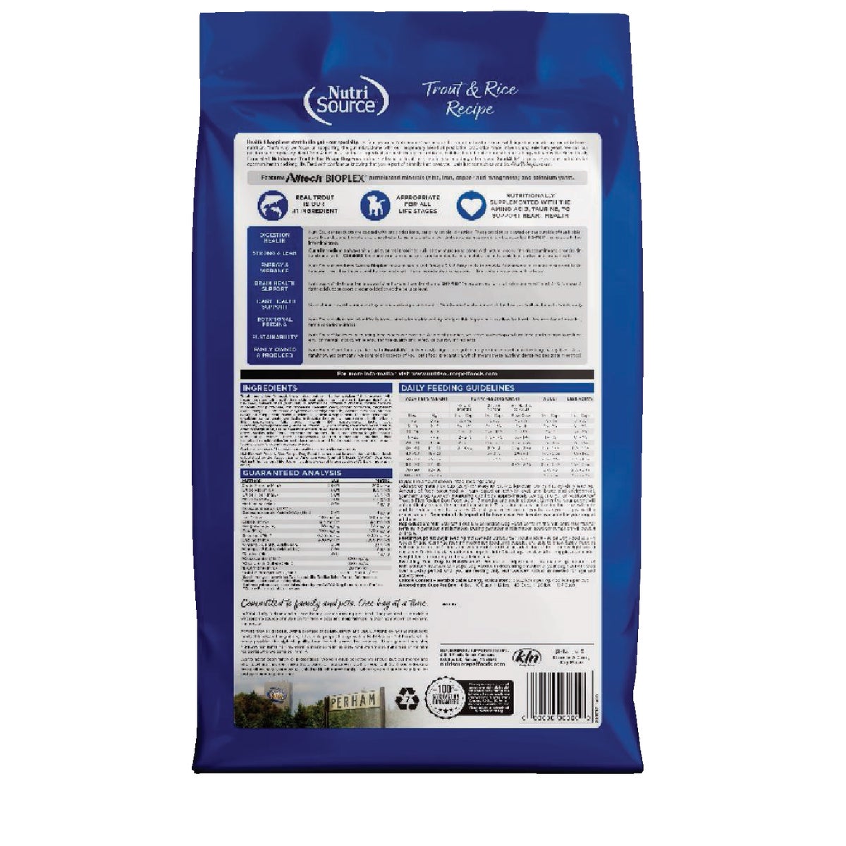 NutriSource 4 Lb. Trout & Rice Recipe Dog Food Image 7