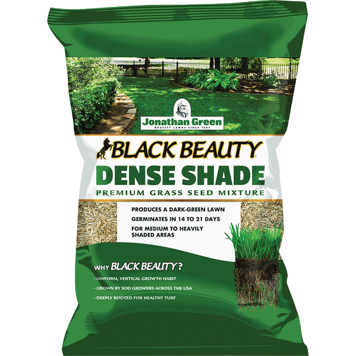 Jonathan Green Black Beauty 25 Lb. 15,000 Sq. Ft. Coverage Dense Shade Grass Seed