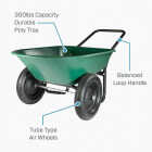 Marathon 5 Cu. Ft. Poly Wheelbarrow Image 3