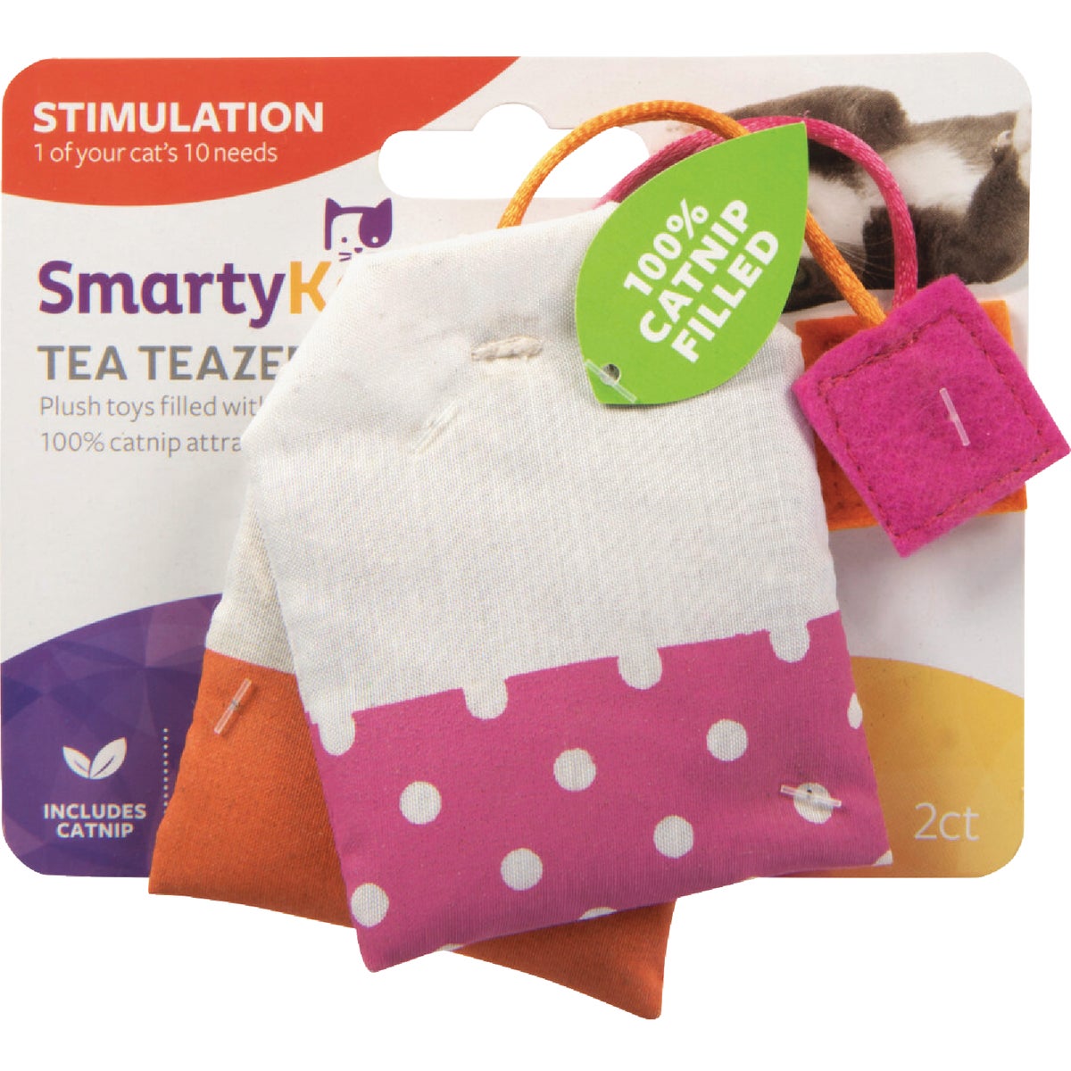 SmartyKat Tea Teazers  Catnip Filled Cat Toy (2-Pack)