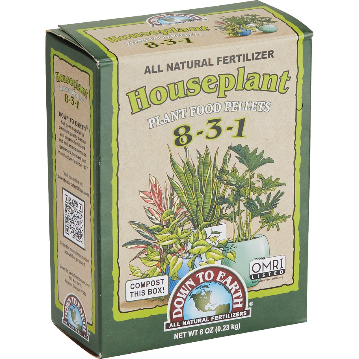 Down To Earth 0.5 Lb. 8-3-1  Houseplant Mix