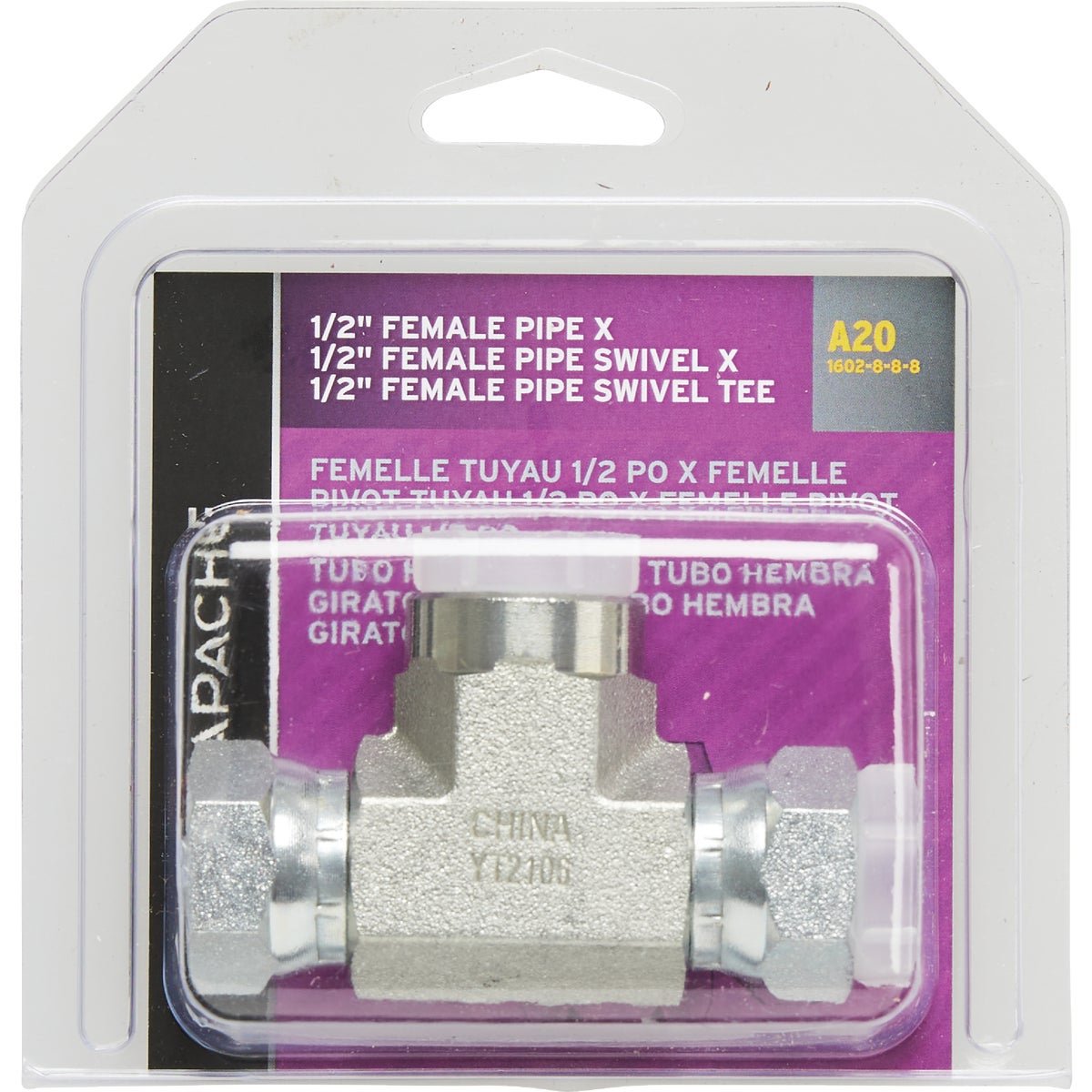 Apache 1/2 In. Female Pipe x 1/2 In. Female Pipe Swivel Hydraulic Hose Adapter Image 2