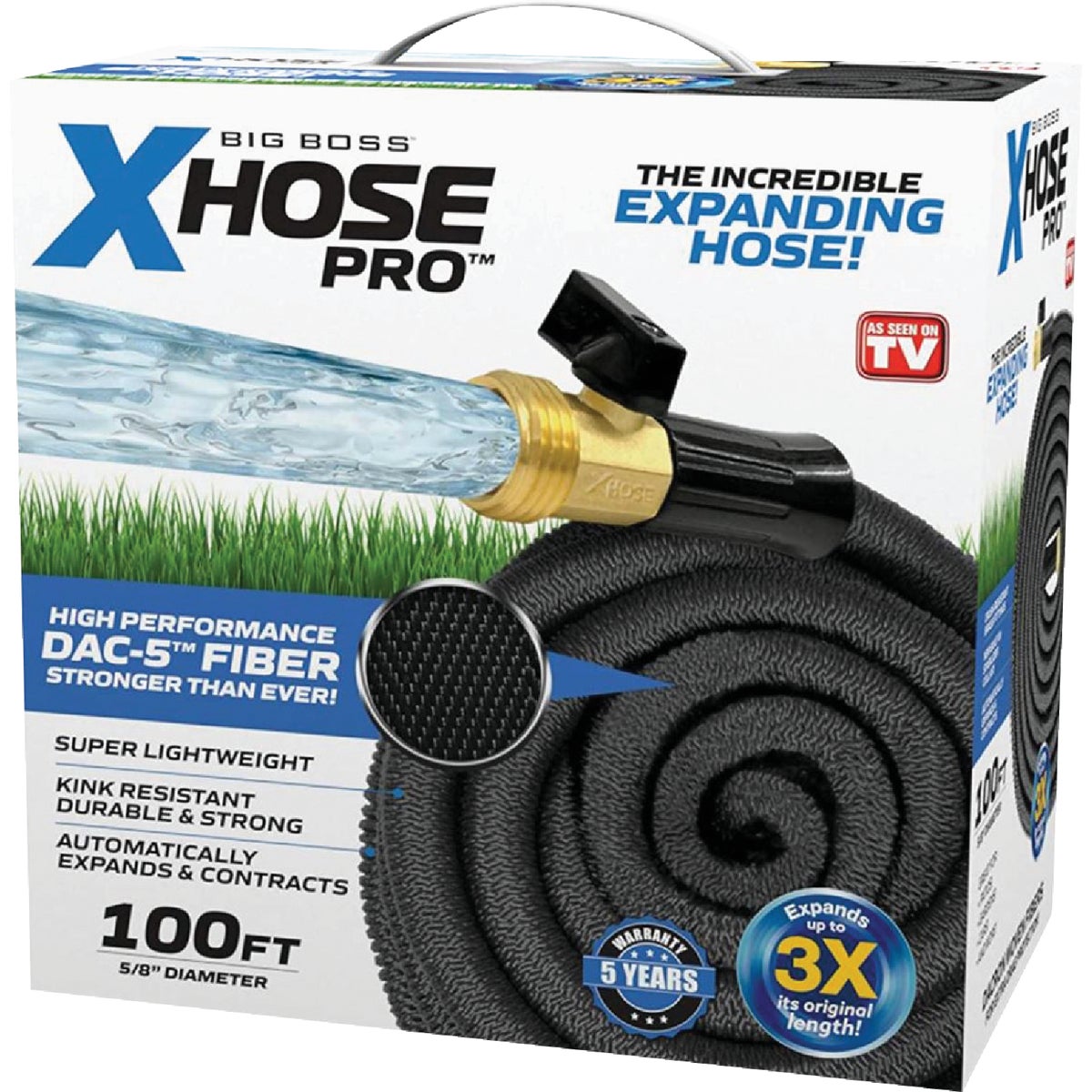 Big Boss XHose Pro 5/8 In. Dia. X 100 Ft. L. Expandable Hose