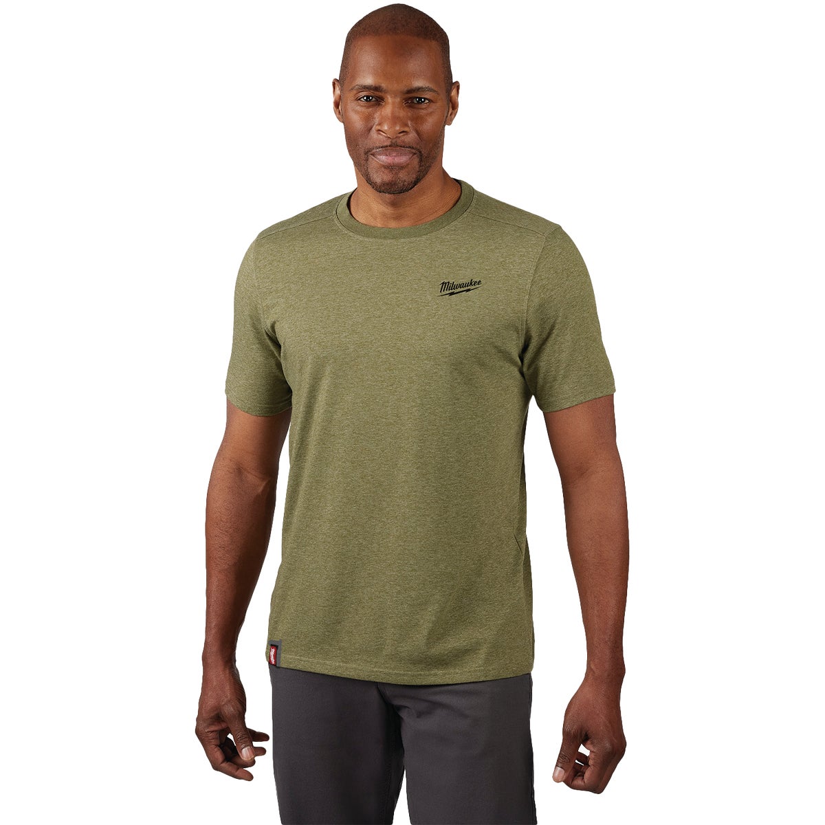 Milwaukee FREEFLEX Men's Large Green Hybrid Short Sleeve Work Shirt Image 1