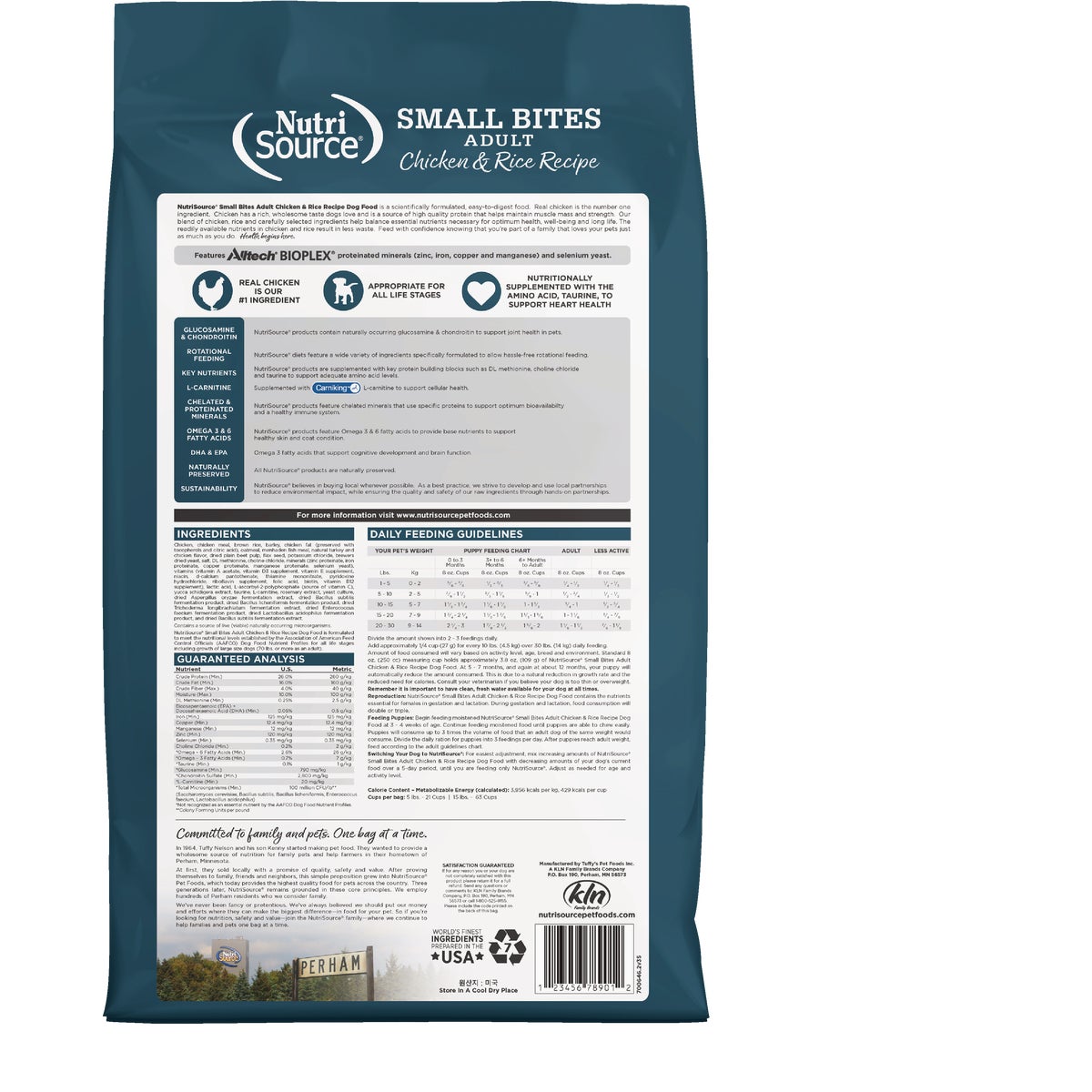 NutriSource 4 Lb. Chicken & Rice Recipe Small Bites Dog Food Image 7