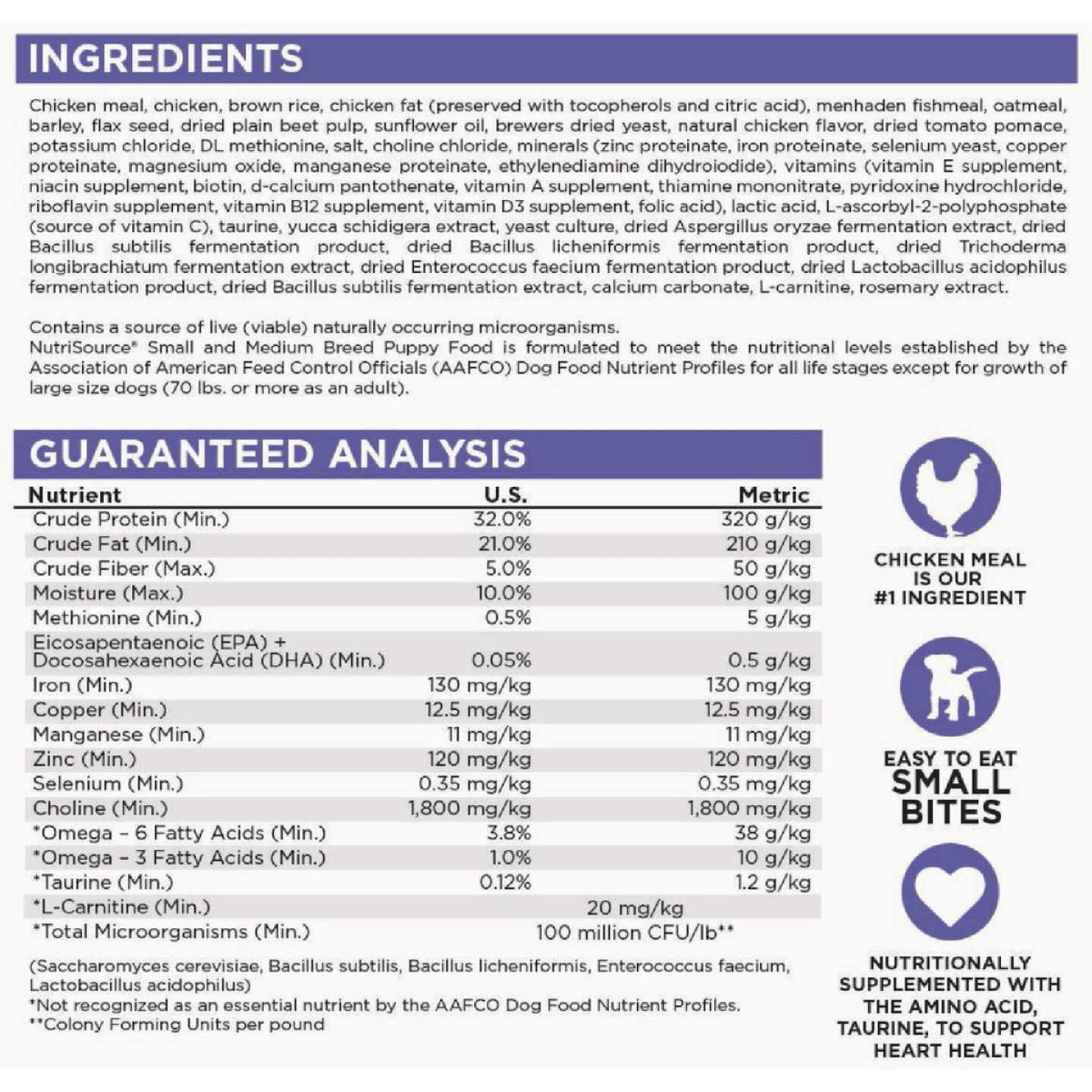 NutriSource 4 Lb. Small & Medium Breed Puppy Food Image 4