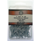 Hillman Anchor Wire 1-1/4 In. 15 ga White Stainless Steel Trim Nails (5 Ct., 6 Oz.) Image 2