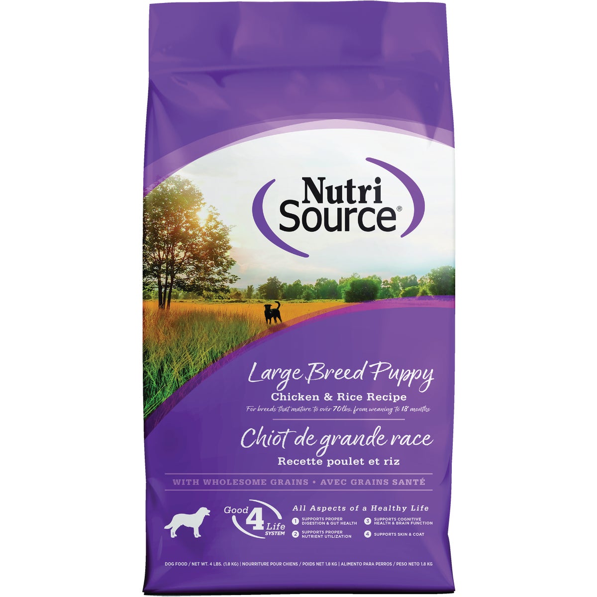 NutriSource 4 Lb. Chicken & Rice Large Breed Puppy Food