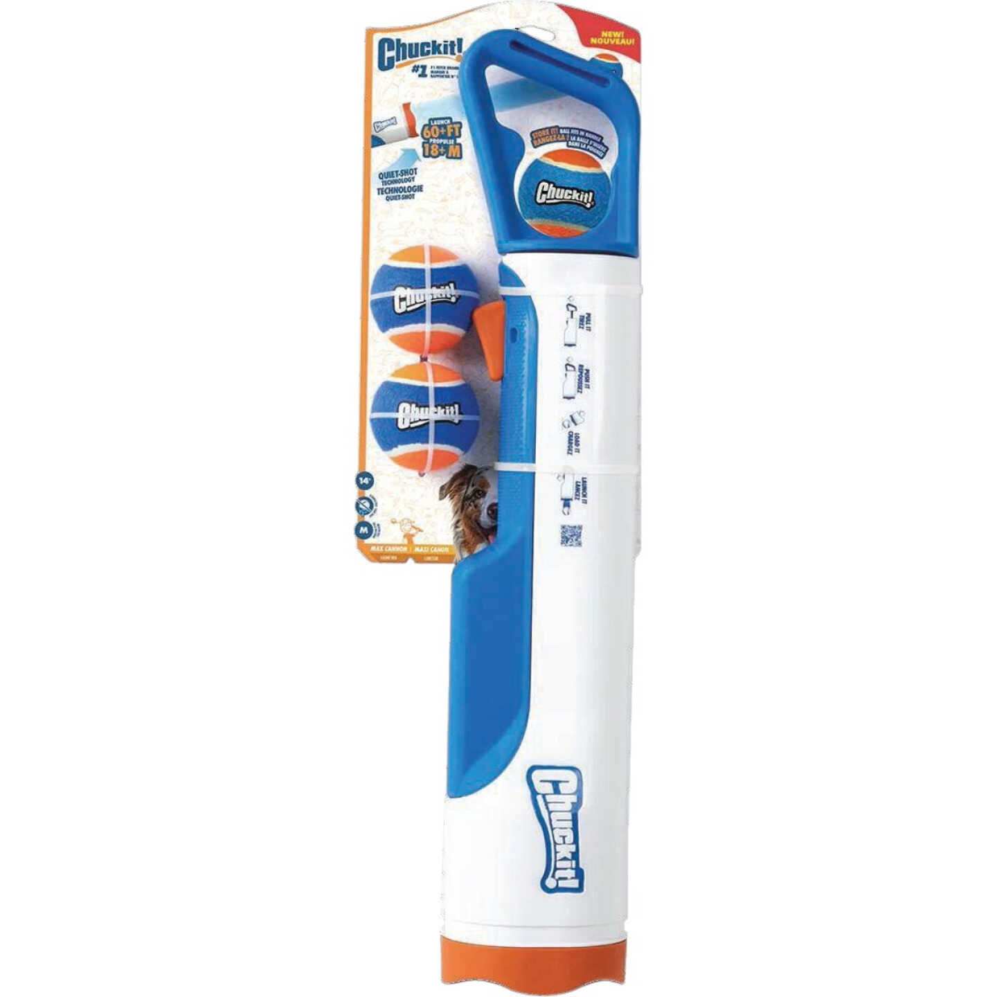 Chuckit Cannon & Cannon Max 24M Dog Ball Launcher Image 1