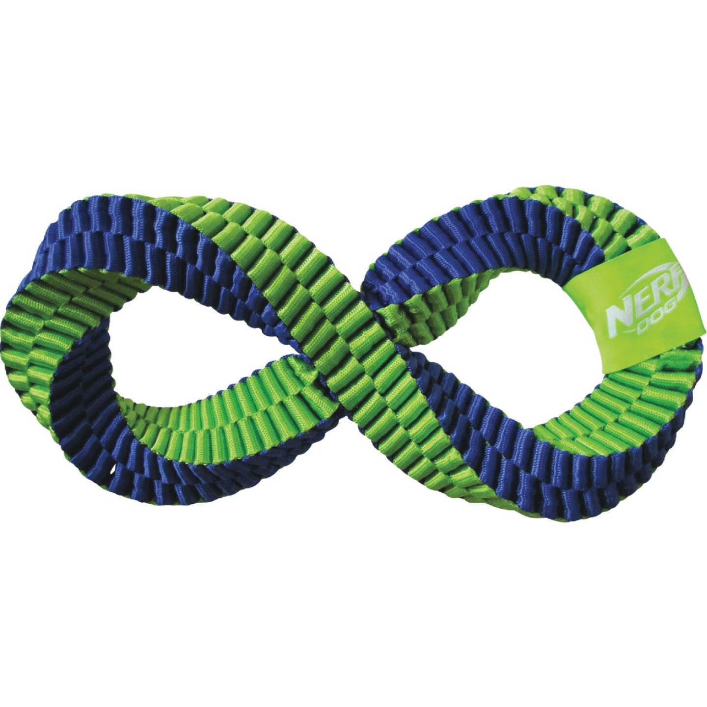 Nerf Dog 12 In. Nylon Square Braided Twisted Infinity Tug Dog Toy Image 5