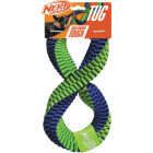 Nerf Dog 12 In. Nylon Square Braided Twisted Infinity Tug Dog Toy Image 1