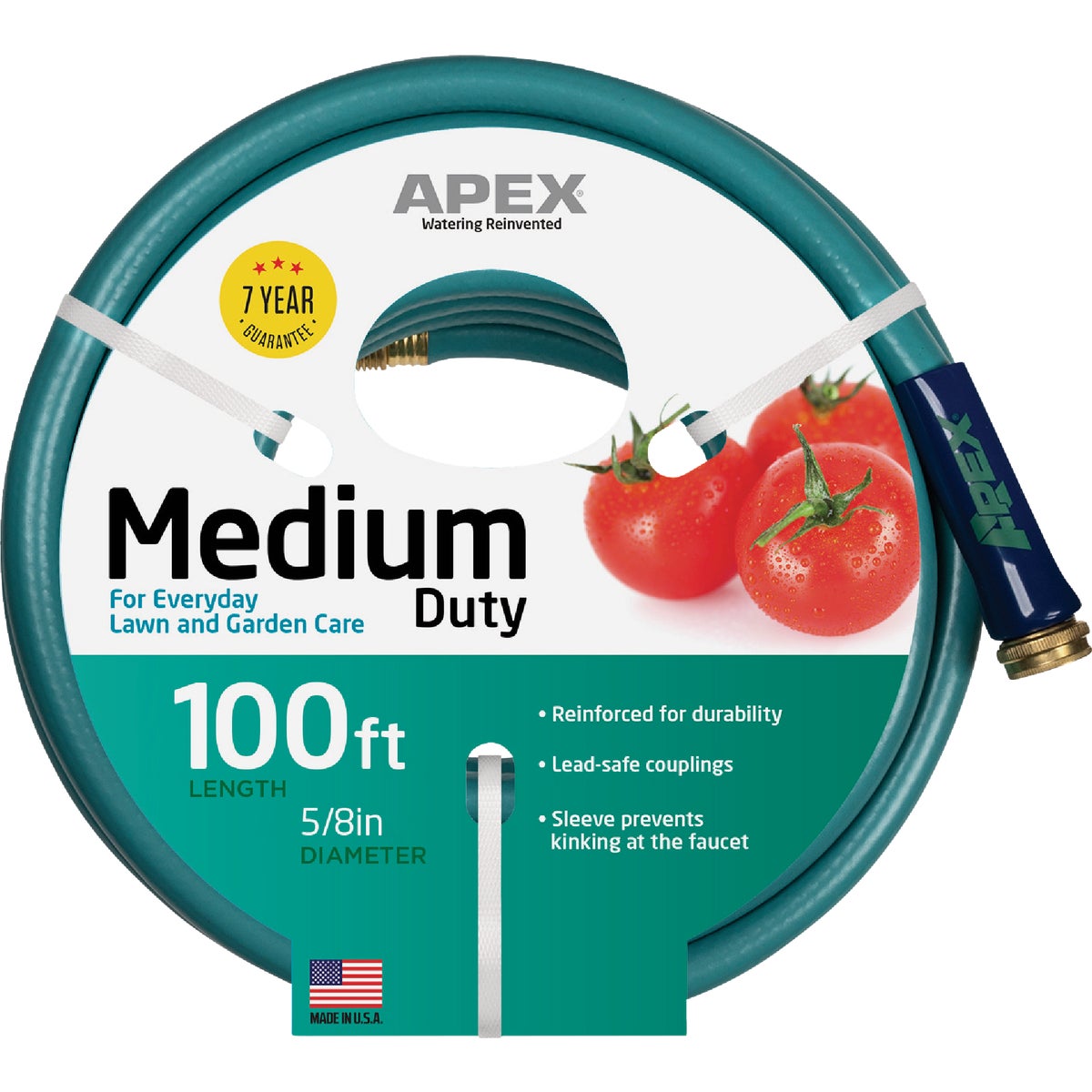 Apex 5/8 In. Dia. x 100 Ft. Medium Duty Garden Hose