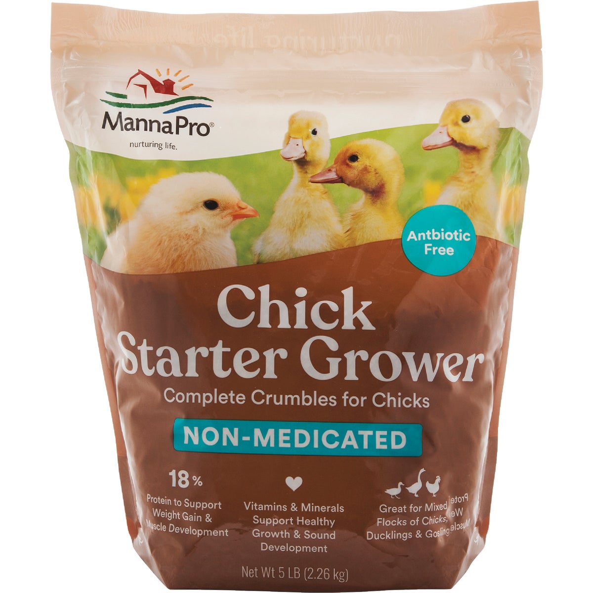 Manna Pro Chick Starter 5 Lb. Non-Medicated Crumbles
