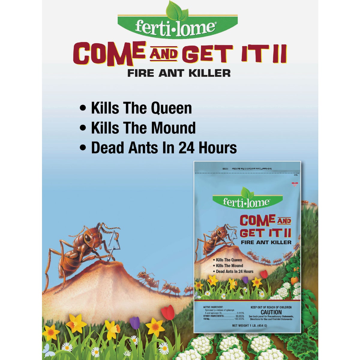 Ferti-lome Come And Get It II 1 Lb. Ready To Use Granules Fire Ant Killer Image 2