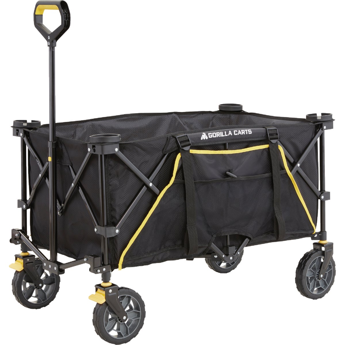 Gorilla Carts 7 Cu. Ft. Black Collapsible All Terrain Utility Cart