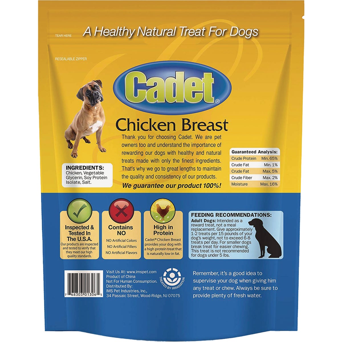 Cadet Gourmet Chicken Breast Dog Treats, 14 Oz. Image 2