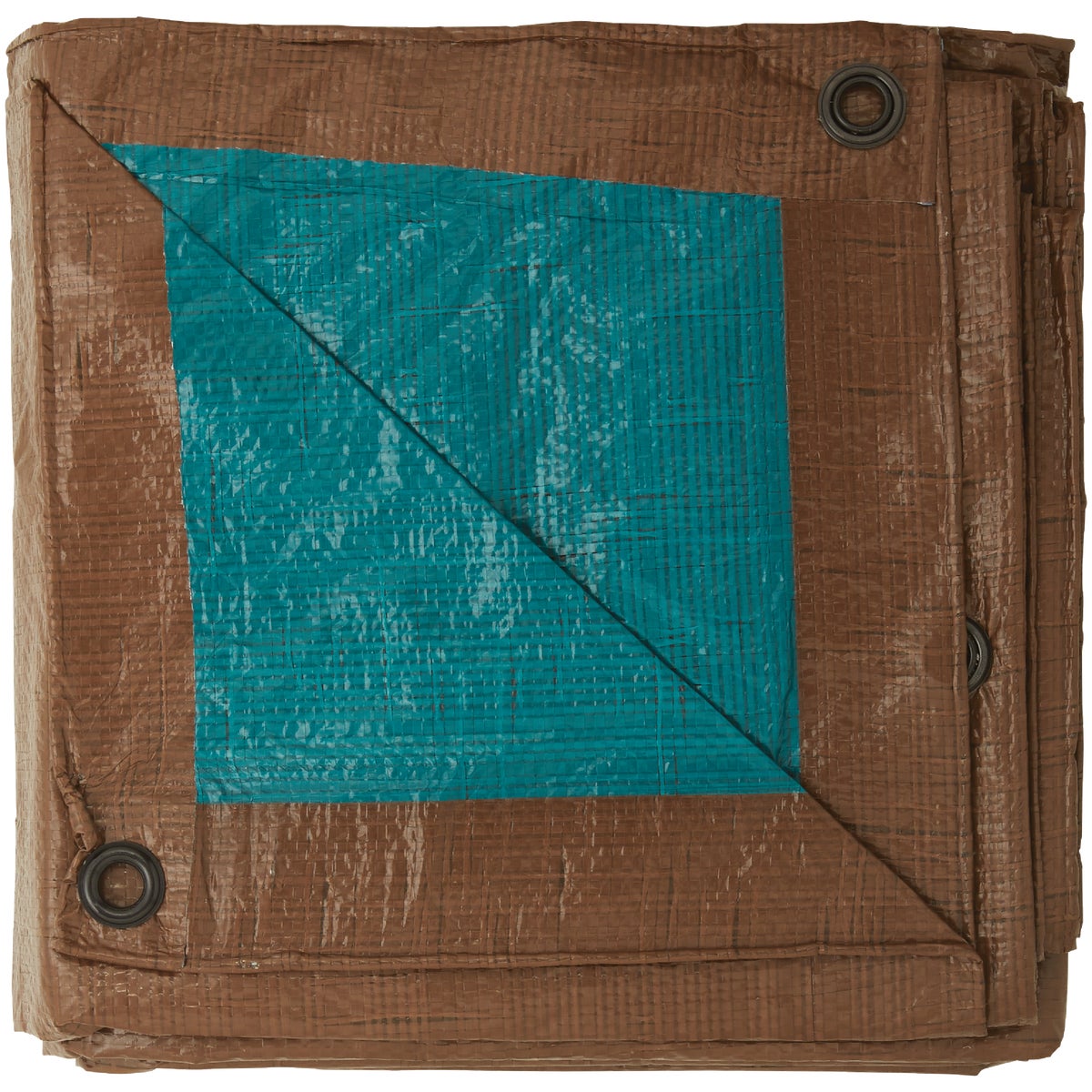 Do it Best 1 Side Green/1 Side Brown Woven 10 Ft. x 20 Ft. Medium Duty Poly Tarp Image 3